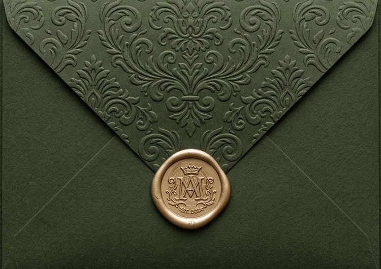 Govind & Natasha Sealed Wedding Invitation Envelope